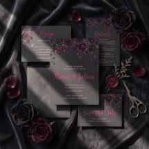legant Gothic Dark Romance Wedding Suite