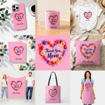 Thank You Mom | Personalized Floral Mother's Day