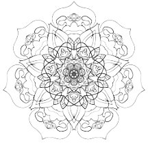 Decorative Zentangle Mandala Patterns