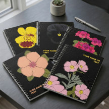 Pop Art Flower Notebooks