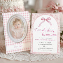 Coquette Pink 1st Birthday Party Collection