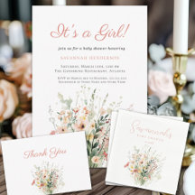 Wildflower Baby Shower Collection