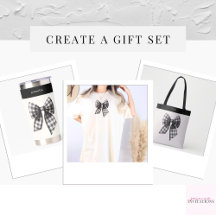 Black and White Gingham Christmas