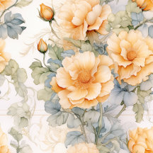 Delicate Vintage Pastel Orange Roses