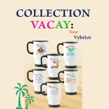 White Travel Mug Vacay Collection