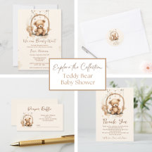 Gender Neutral Teddy Bear Baby Shower
