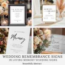 Wedding Remembrance Signs
