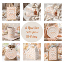A Little Boo Cute Ghost Birthday