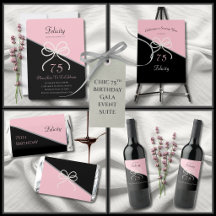 Chic 75th Gala | Simply Stunning Pink & Black