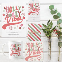 Retro Groovy Holly Jolly Vibes Holiday Suite