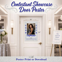 Pageant Contestant Door Posters