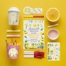 Watercolor Lemonade Birthday