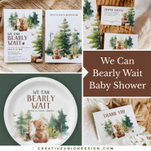 We Can Bearly Wait Woodland Baby Shower