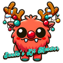 Santa's Little Red Monster