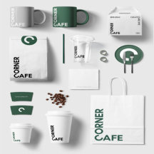 corner cafe branding