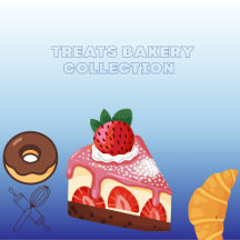 Sweet Modern Elegant Treats Bakery Collection 🍰🧁