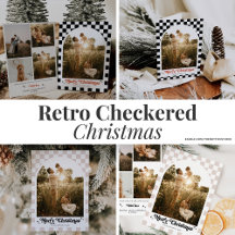 Retro Checkered Christmas