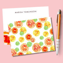 Cheerful Watercolor Citrus Back To School