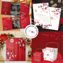 CHERRY BLOSSOMS 囍 DOUBLE HAPPINESS CHINESE WEDDING