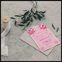 Trendy Hot Pink Barbiedoll Baby Shower