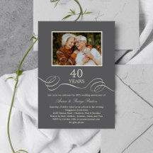 Wedding Anniversary Invitations