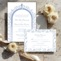 Romantic Blue French Garden Wedding Collection 