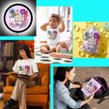 Whimsical girl reading book to dog