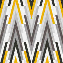 Abstract modern chevron pattern in yellow and gray