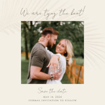 Palm Leaf Beach Minimal Wedding