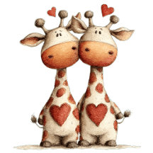 GIRAFFES IN LOVE