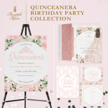 Blush Pink + Rose Gold Quinceañera Birthday Party