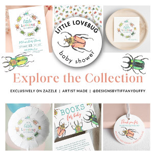 Serviette En Papier Little Love Bug mignon et Baby shower coloré