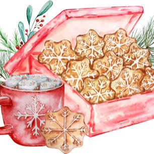 Sticker Rond Cookie Exchange Holiday Party