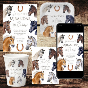 Sac À Dos Imprimé Cadeaux équestres pour filles nom personnalisé