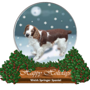 Cartes Pour Fêtes Annuelles Welsh Springer Spaniel Cadeaux de Noël