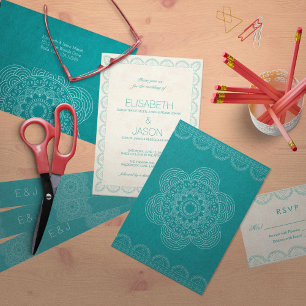 Invitation Mandala Summer Garden Chic Mariage