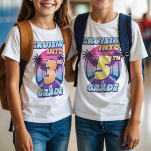 T-shirt Retour à l'école en 8e année pour fille