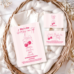 Carte D'accompagnement Cerise de gribouille sur le dessus Raffle Diapper