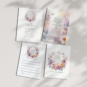 Carte De Remerciements Bébé en fleur Élégant floral