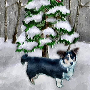 Cartes Pour Fêtes Annuelles Cardigan Welsh Corgi Christmas