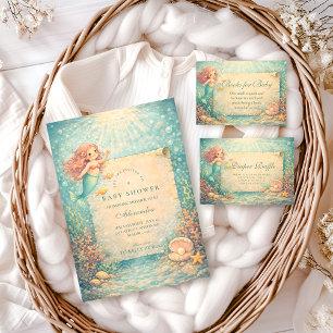 Serviette En Papier Baignade de sirène ensoleillée Baby Shower