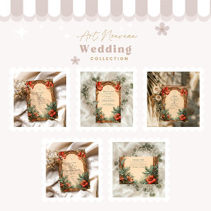 Faire-part de mariage Art nouveau de l'Arc Orné