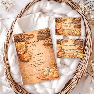 Invitation Baby Shower Soirée Cinéma Cozy