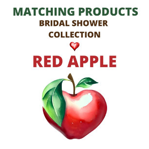 Invitation Fête des mariées Red Apple