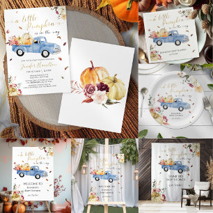Serviette En Papier Baby shower de camion Vintage Little Citrouille Fa