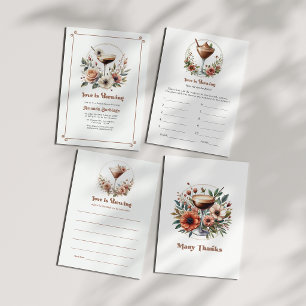 Invitation Mocha Mousse Love brasse la Fête des mariées