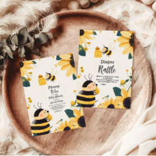 Invitation Vintage maman à être jaune Baby shower Floral