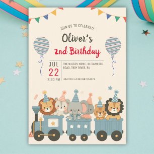 Ballotins Animaux de fête mignons en train Personnalisé