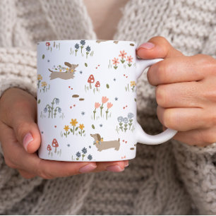 Assiettes En Carton Dachshund Lover Weiner Chien Saucisse Chien Fleur 