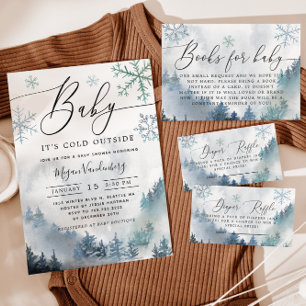Invitation Baby It's Cold Outside Gender Neutral Baby shower